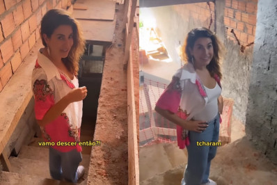 Fernanda Paes Leme mostra detalhes de obra da nova casa em Salvador