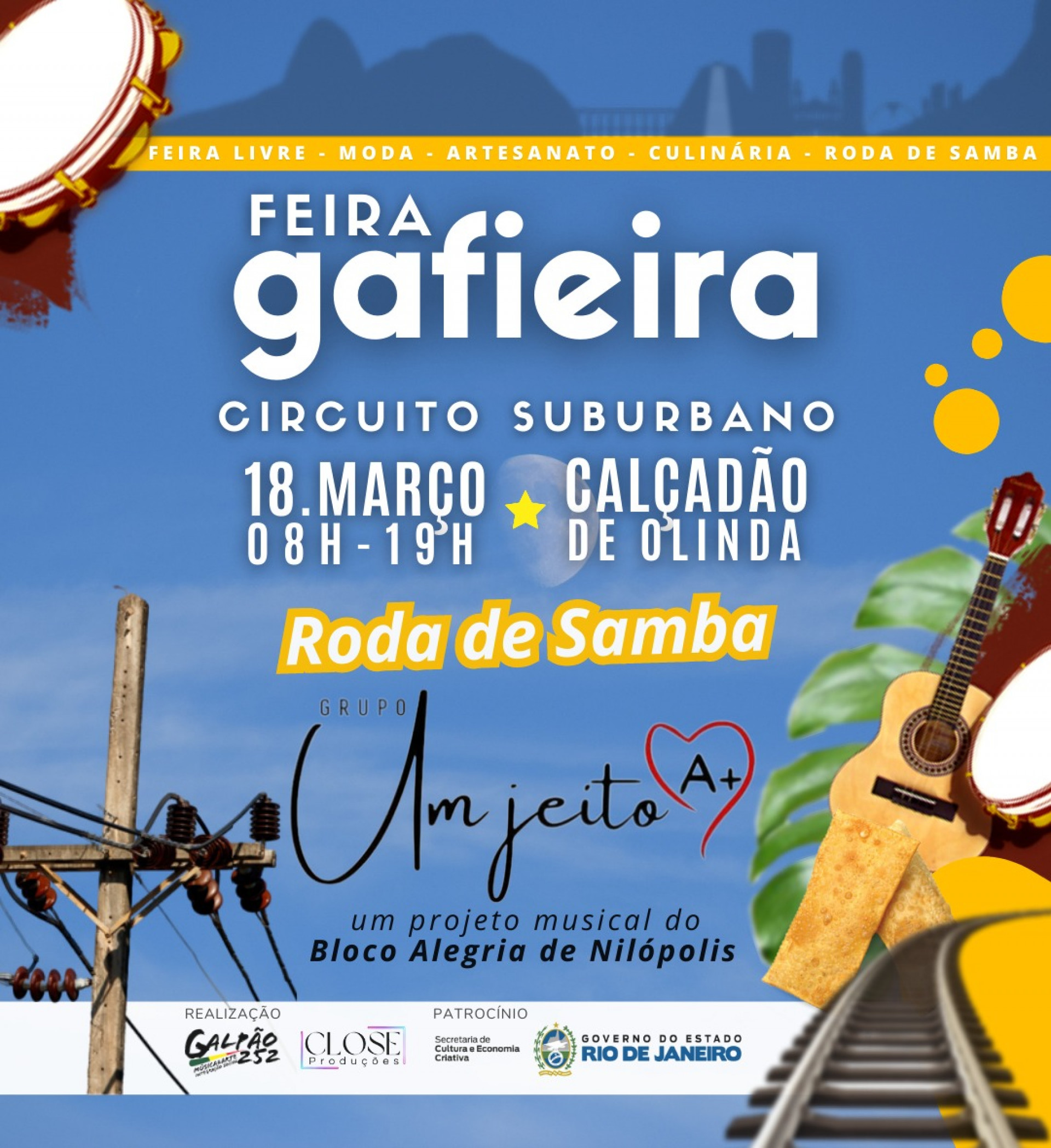 O evento gratuito terá muitas atrações no Calçadão de Olinda - Divulgação