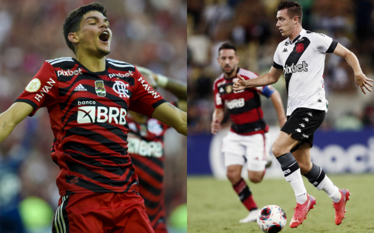 Ayrton Lucas e Lucas Piton são destaques de Flamengo e Vasco