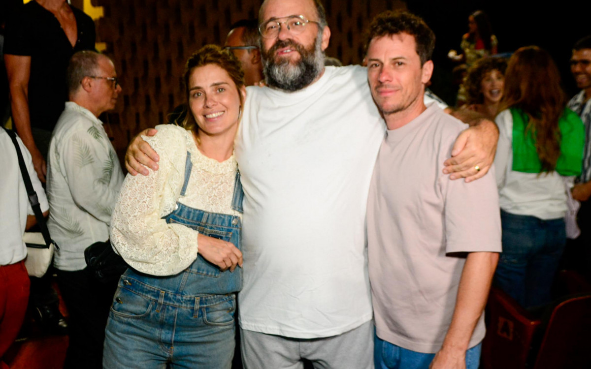 Carolina Dieckmann, Ot&aacute;vio M&uuml;ller e Tiago Worcman