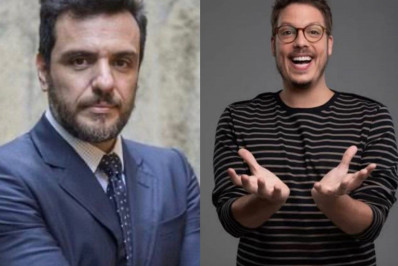 Rodrigo Lombardi e Fábio Porchat juntos no Desafio nas Escolas