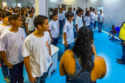 Secretários municipais de Belford Roxo participam da aula inaugural da Guarda Mirim