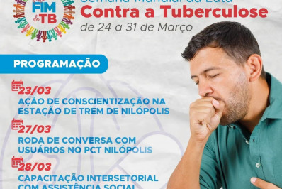 Nilópolis terá ações de conscientização na Semana Mundial da Luta Contra a Tuberculose