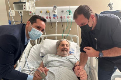 No CTI, Moacyr Luz recebe visita de Eduardo Paes: 'Se recuperando bem'