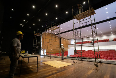 Teatro Maestro Franklin de Carvalho Jr. passa por reforma