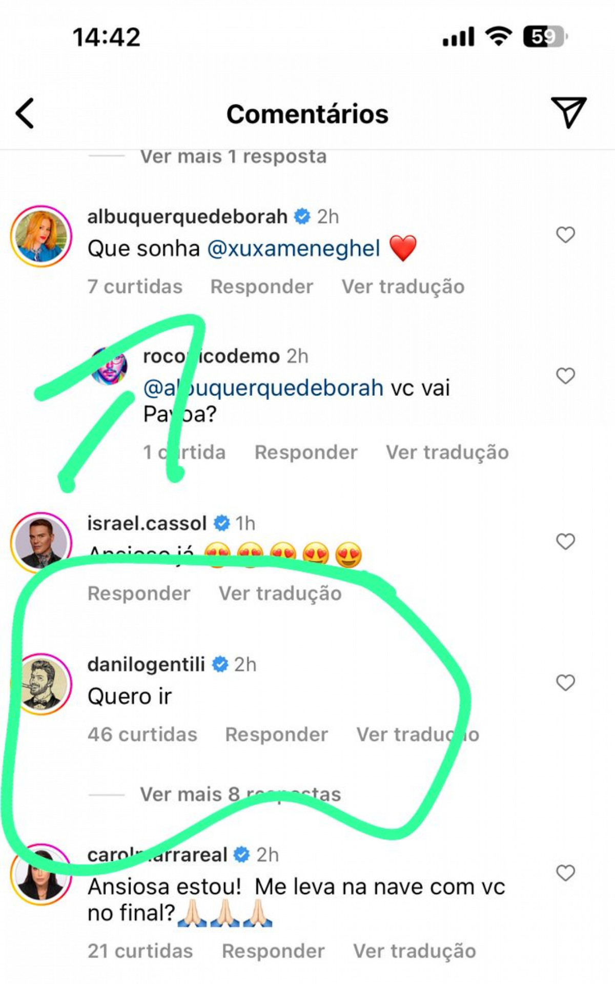 Coment&aacute;rios de Internet
