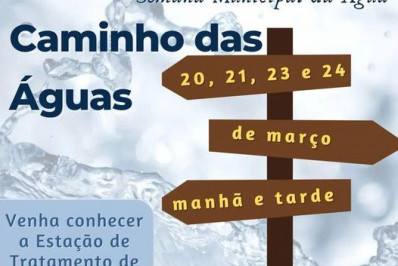 Confira a programação da Semana Municipal da Água