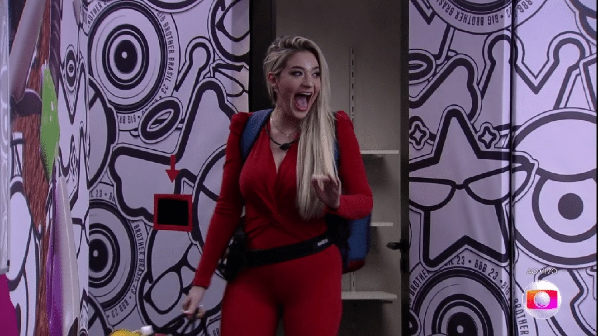 Marília Cabrita foi a primeira a entrar na Casa do Reencontro - Reprodução