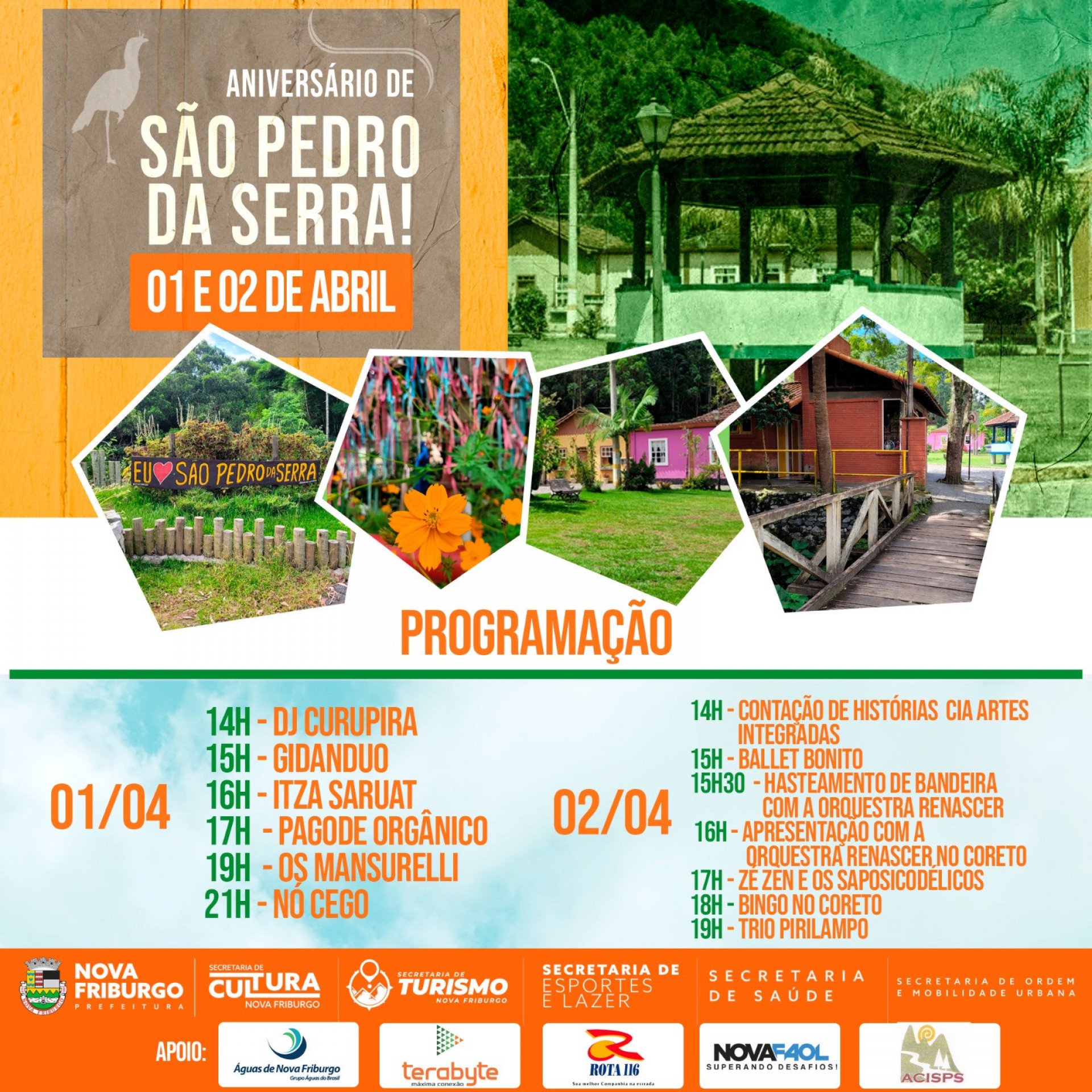 Programa&ccedil;&atilde;o para toda a fam&iacute;lia nos 36 anos de S&atilde;o Pedro da Serra - Prefeitura de Nova Friburgo