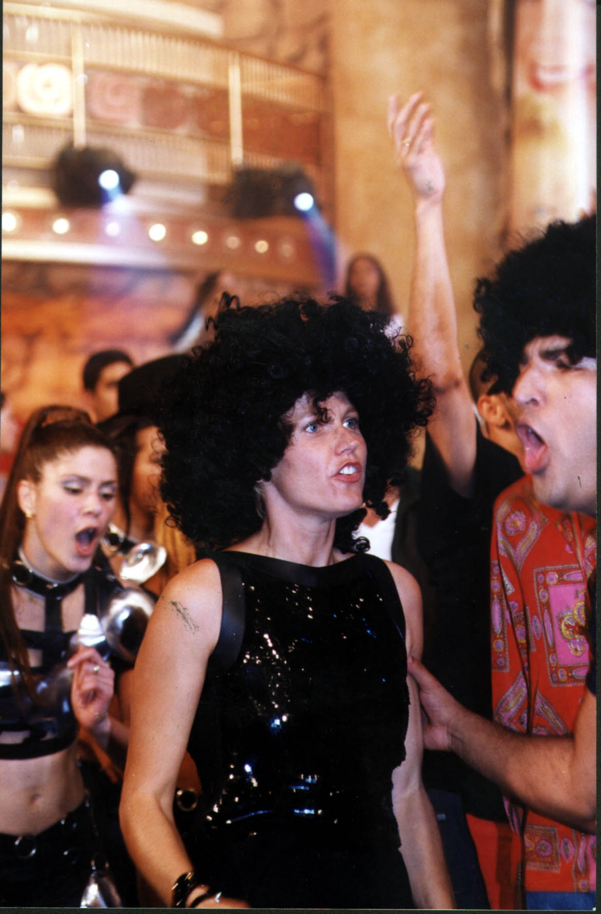 Xuxa se diverte durante seu programa - Arquivo O Dia