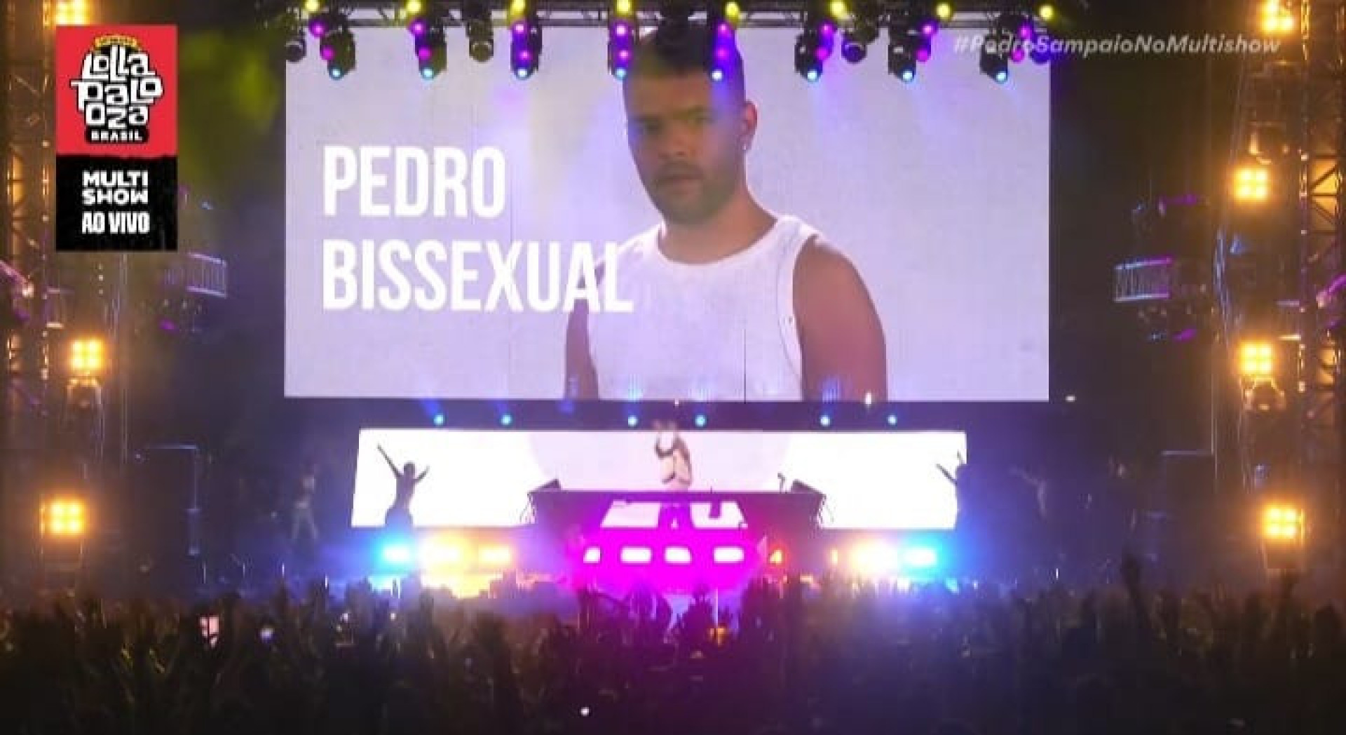Pedro Sampaio assumiu bissexualidade no Lollapalooza  - Reprodução/Multishow