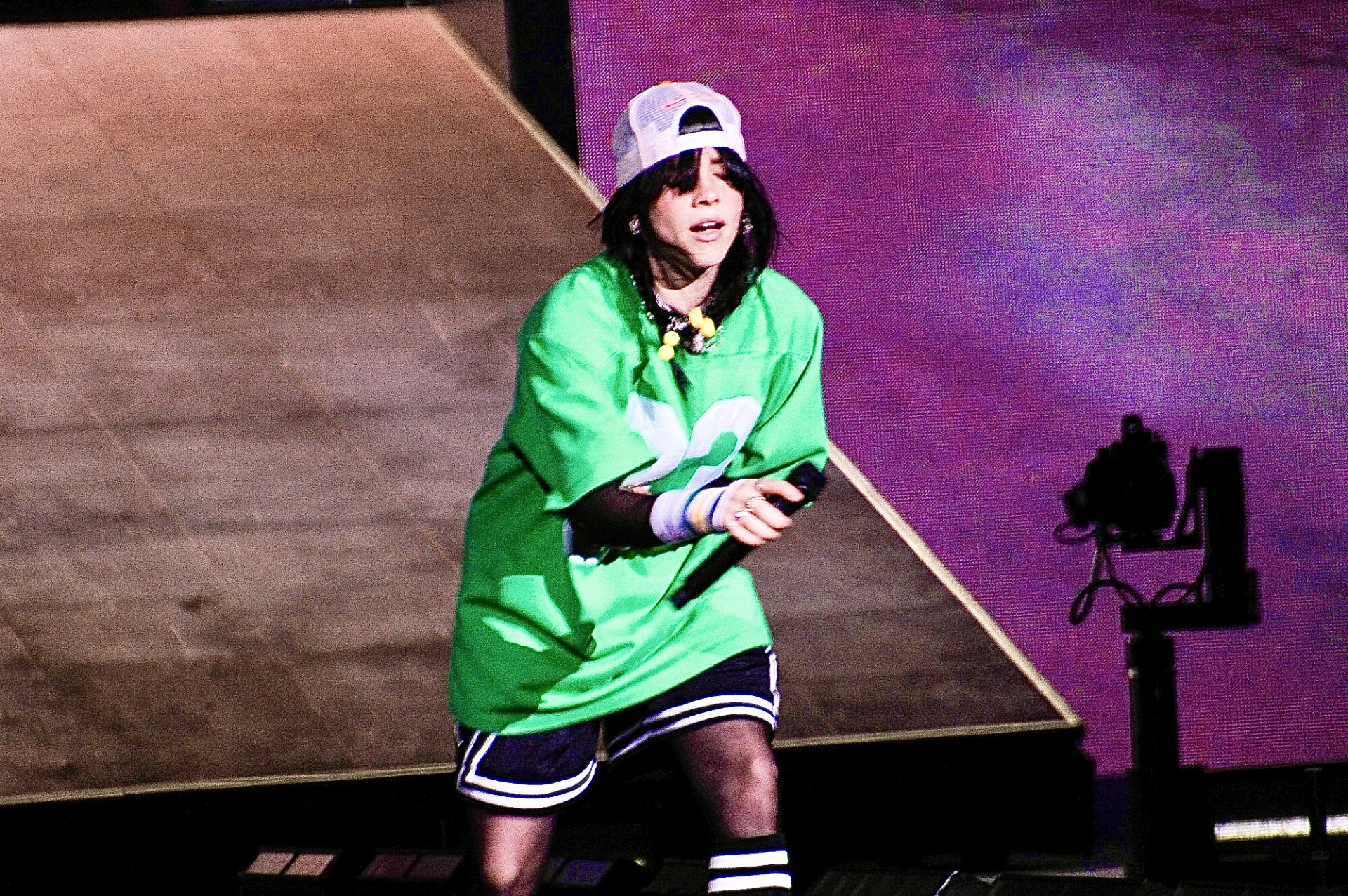 Billie Eilish canta no palco do Lollapalooza - Eduardo Martins / Agnews