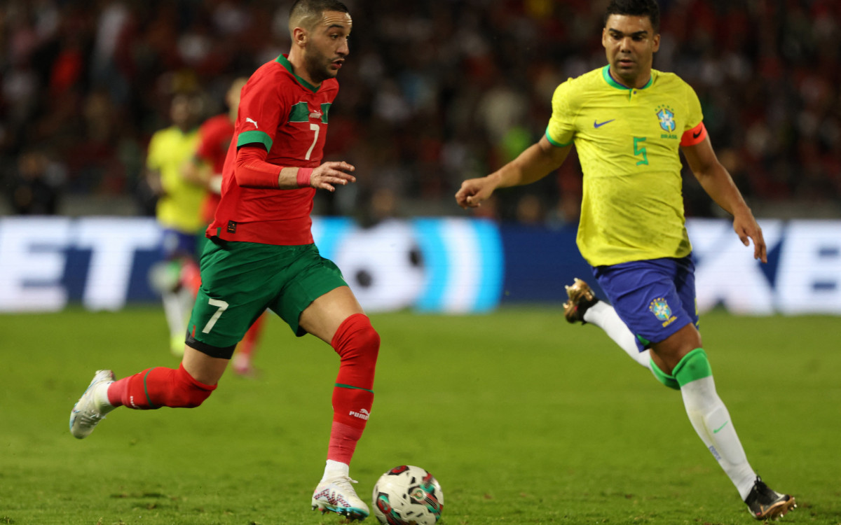 Casemiro, capit&atilde;o do Brasil, marcou o gol da Sele&ccedil;&atilde;o Brasileira em uma falha do goleiro Bono