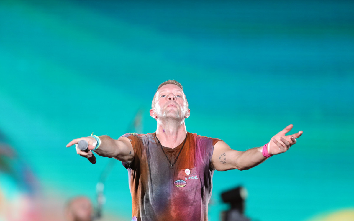Show da banda inglesa Coldplay no est&aacute;dio do Engenh&atilde;o, neste s&aacute;bado (25) no Rio de Janeiro. Foto: Pedro Ivo/ Ag&ecirc;ncia O Dia