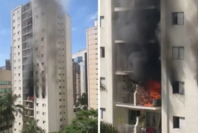 Incêndio atinge apartamento na Zona Sul e vítima pula do 6º andar em São Paulo
