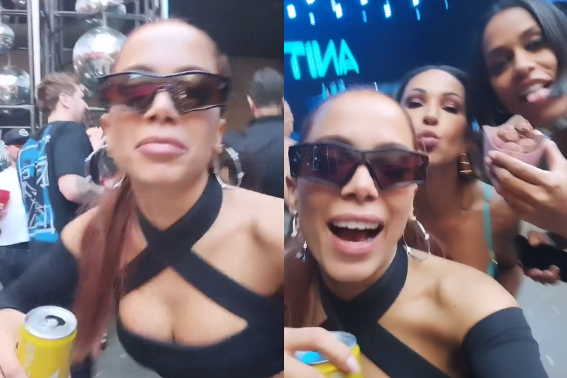 Anitta registrou animação de convidados nos últimos minutos de festão - Reprodução/Instagram
