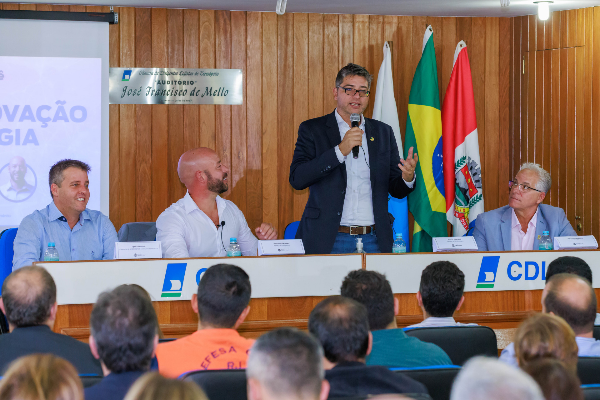 Senador Carlos Portinho participa de lançamento do Sanbox Regulatório de Teresópolis - BRUNO NEPOMUCENO