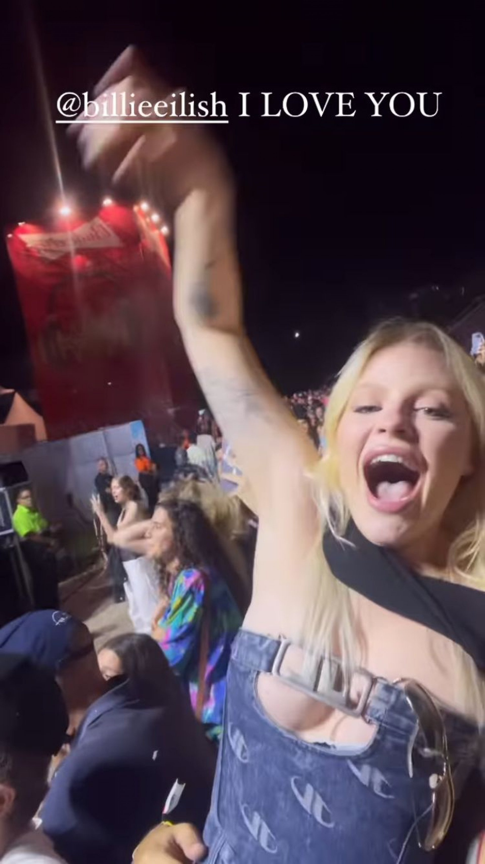 Luísa Sonza assiste show de Billie Eilish na grade - Reprodução / Instagram