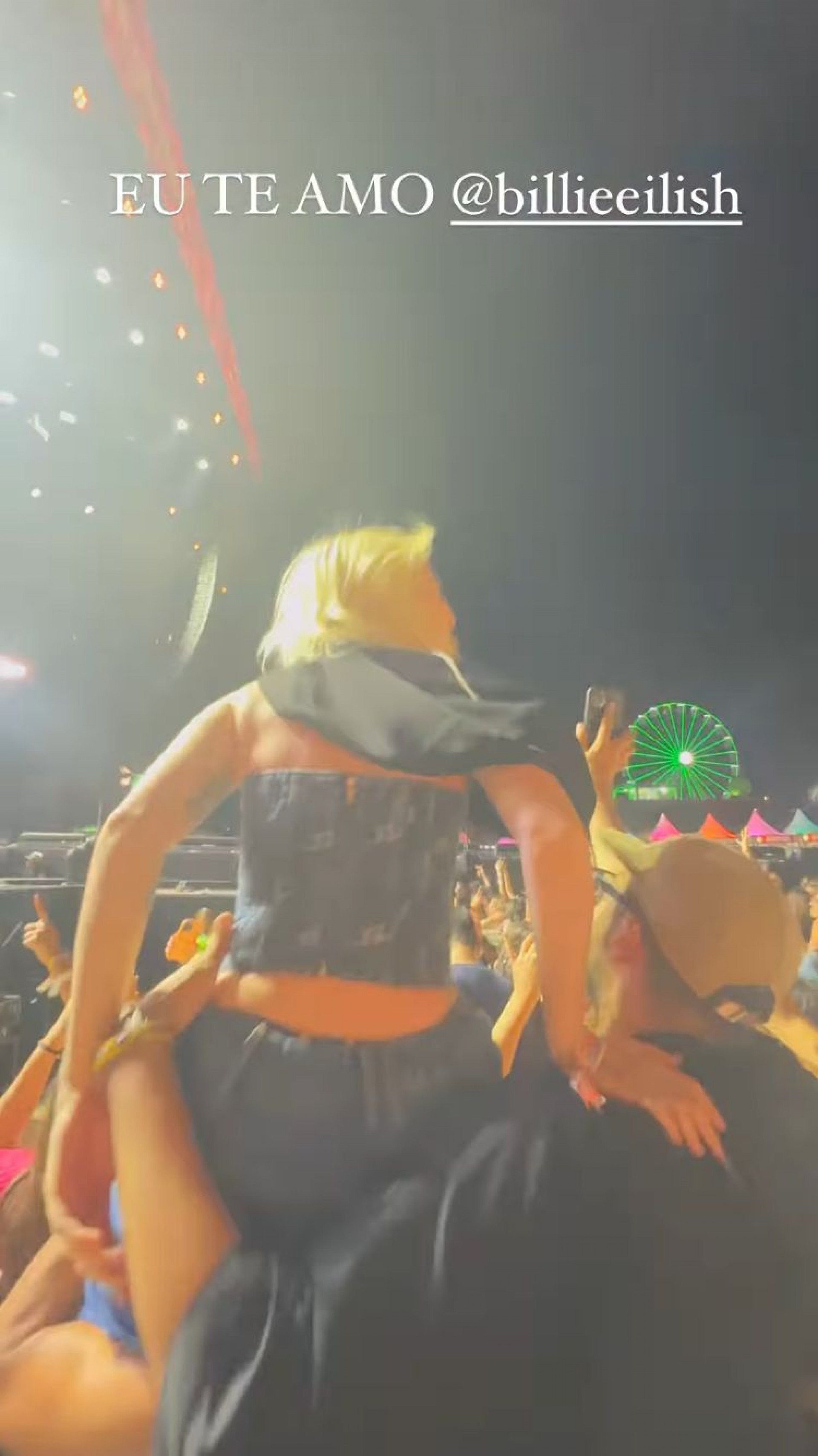 Luísa Sonza assiste show de Billie Eilish na grade - Reprodução / Instagram