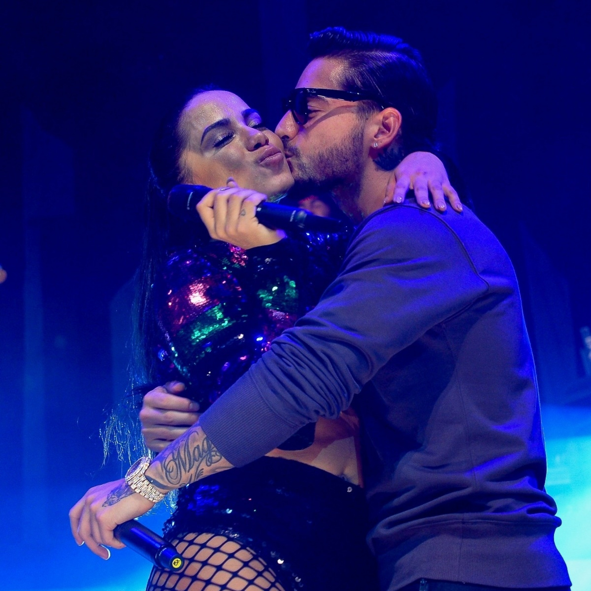 Maluma e Anitta - Foto reprodução Internet