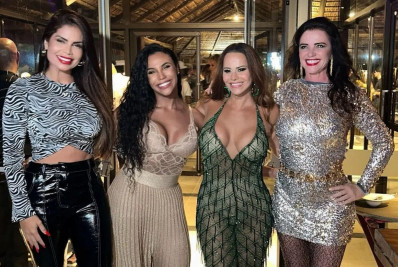 Encontro de milhões! Viviane Araujo reúne rainhas de bateria em festa de aniversário