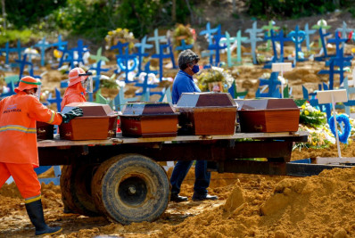 Brasil chega à marca de 700 mil mortes por covid-19