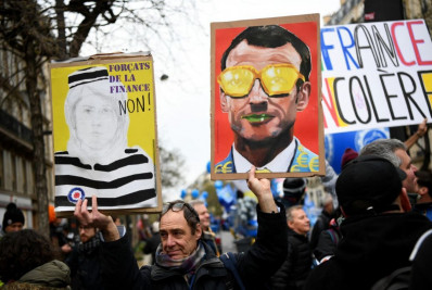 Novos protestos tomam ruas da França contra reforma da Previdência