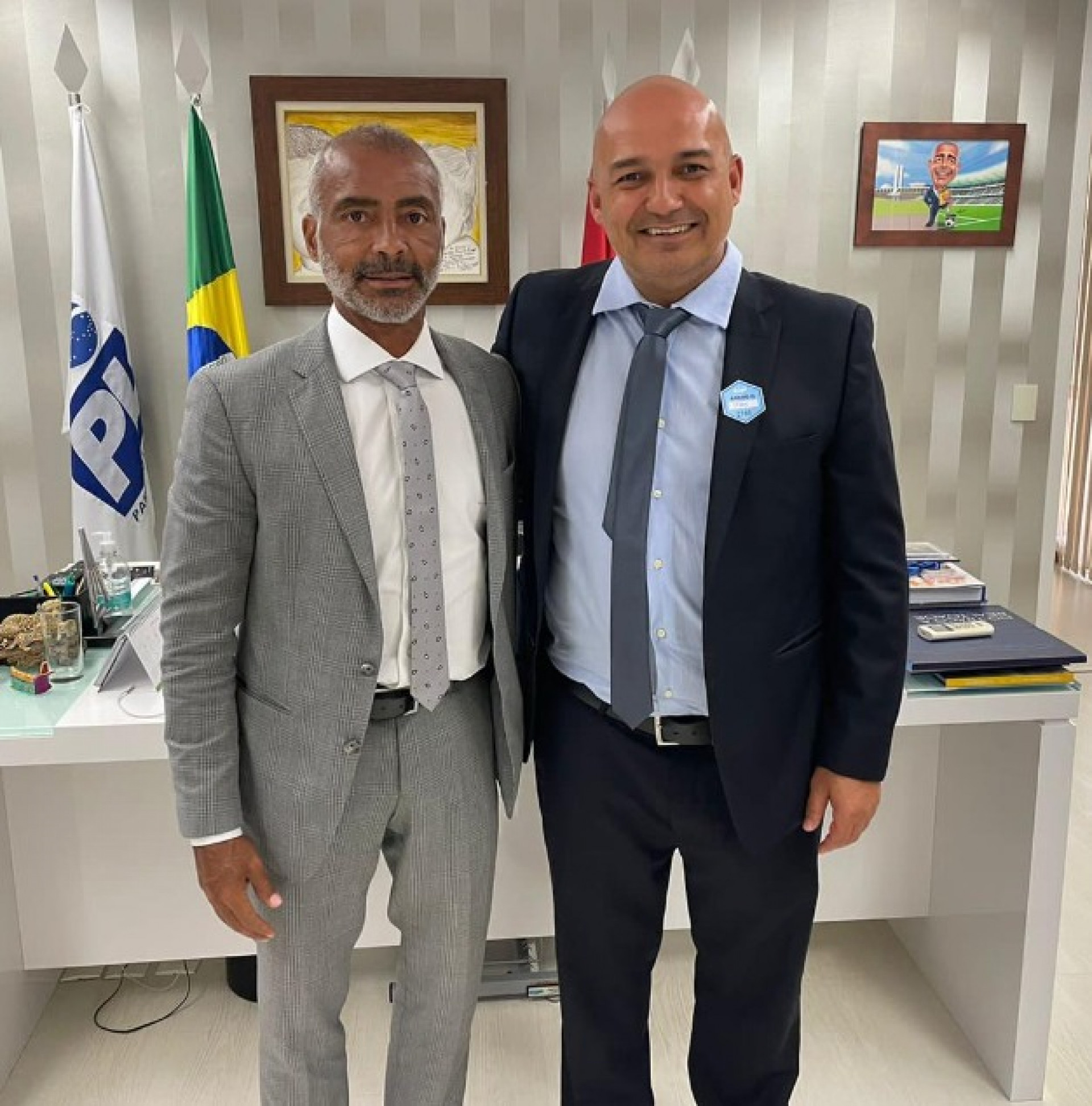 Fábio do Pastel (PL) e Romário (PL) - Ascom 