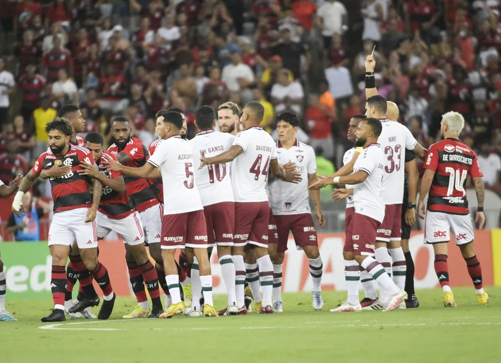 Primeiro Fla-Flu de 2023, que terminou com a vit&oacute;ria de 2x1 do Fluminense - Andr&eacute; Dur&atilde;o