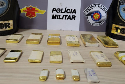 Homem é preso em rodovia com barras de ouro avaliadas em R$ 2,5 milhões