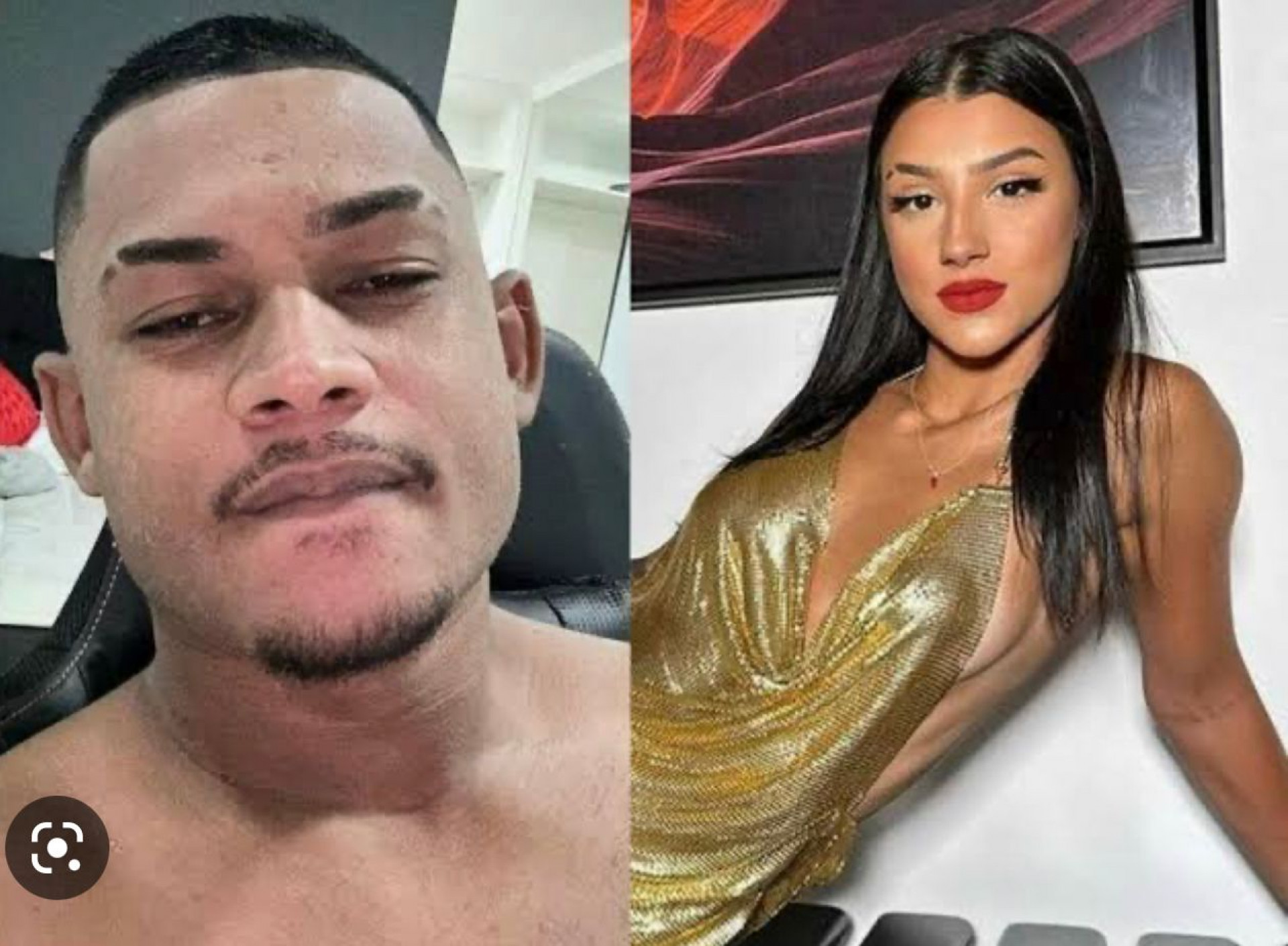 Bia Miranda com o ex Gabriel Roza - Reprodução Internet