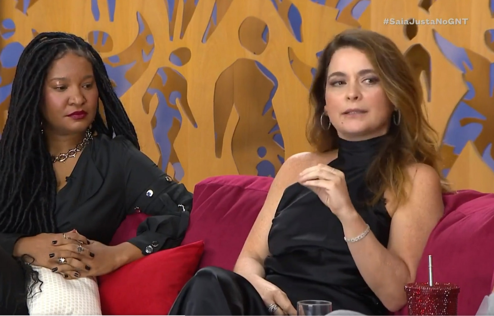 Claudia Raia participa do 'Saia Justa', do GNT - Reprodução de vídeo