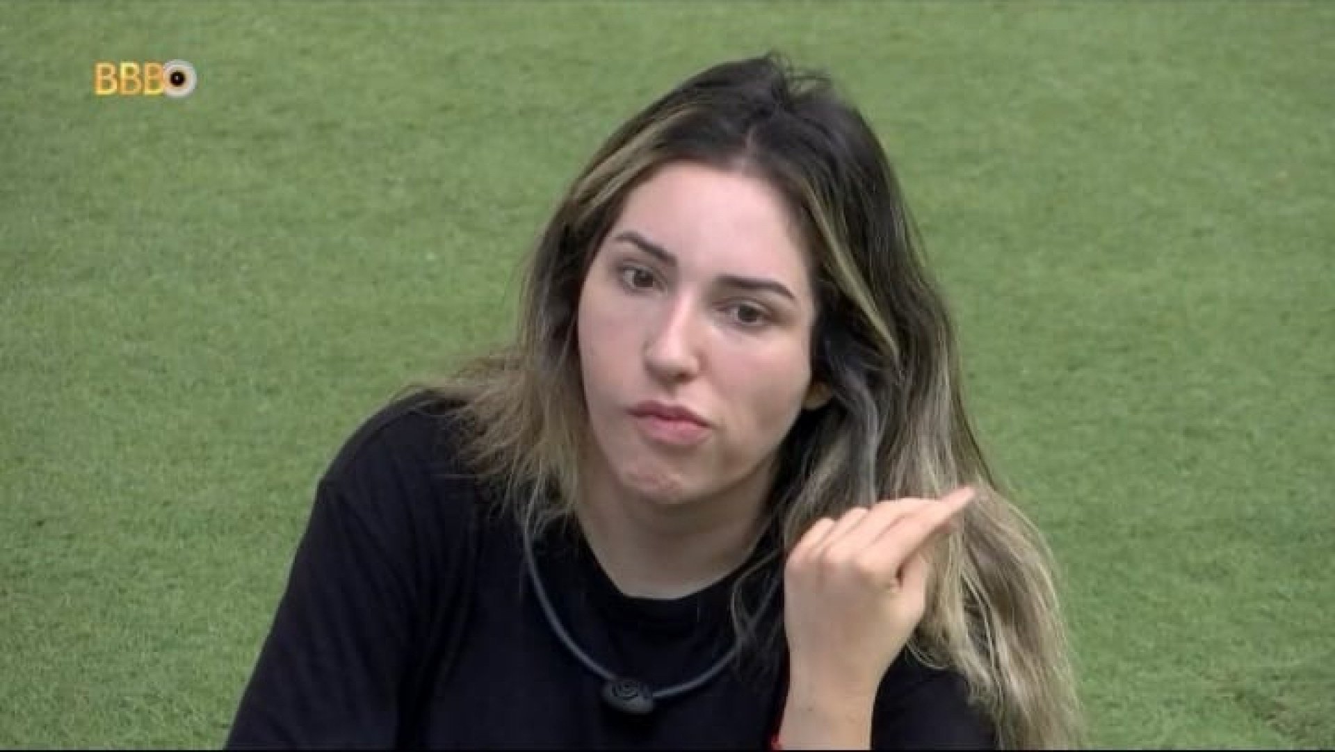 Bruna Griphao cogitou votação inversa em conversa com Amanda e Ricardo  - Reprodução/Globoplay