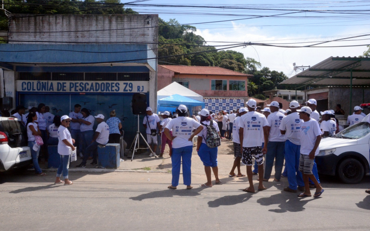 Col&ocirc;nia de pescadores em Mag&eacute; recebe a&ccedil;&atilde;o de sa&uacute;de - Gilson da Costa Jr./Divulga&ccedil;&atilde;o