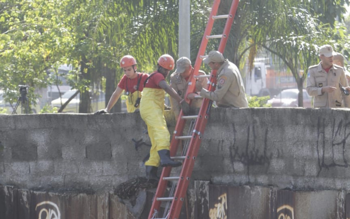 Bombeiros realizam buscas por Tancredo Augusto de Oliveira Silva - Marcos Porto / Ag&ecirc;ncia O Dia