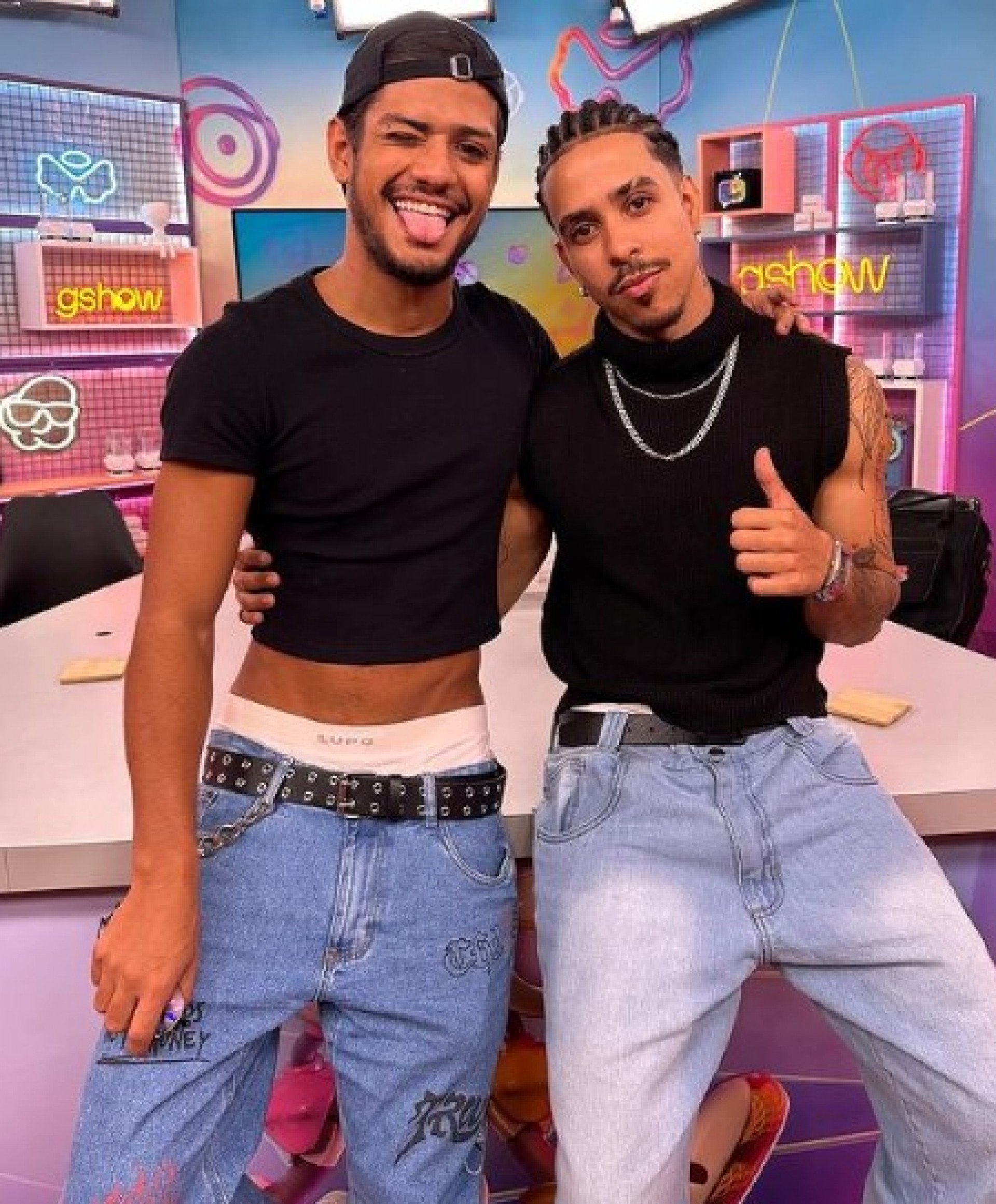 Artistas se encontraram durante gravação de podcast - Reprodução/Internet