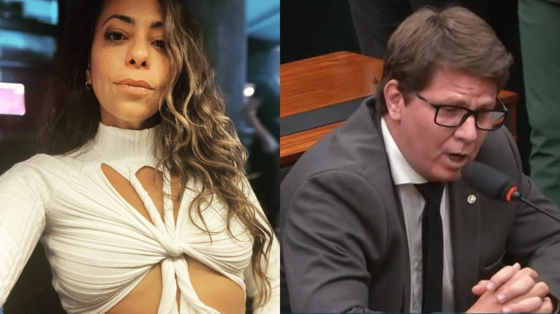 Samantha Schmütz e Mário Frias - Reprodução / Instagram / TV Câmara