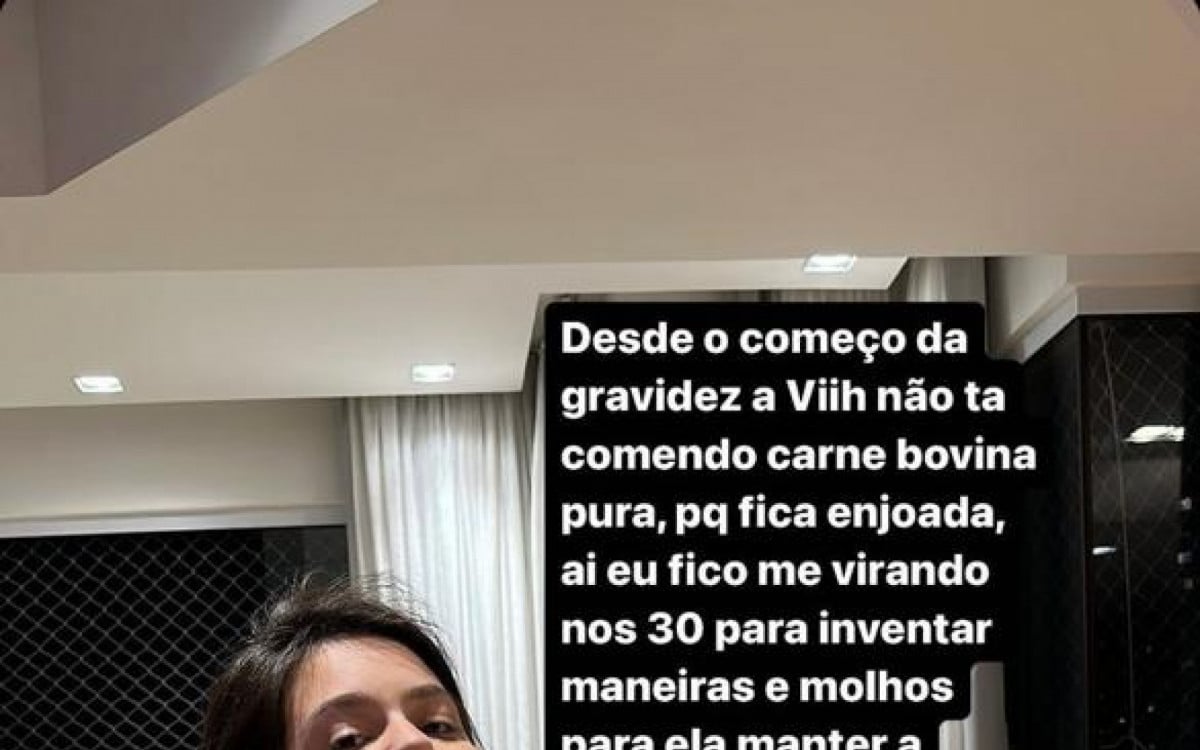 Eliezer compartilha dica que usa para que Viih Tube coma carne bovina sem enjoar por causa da gravidez