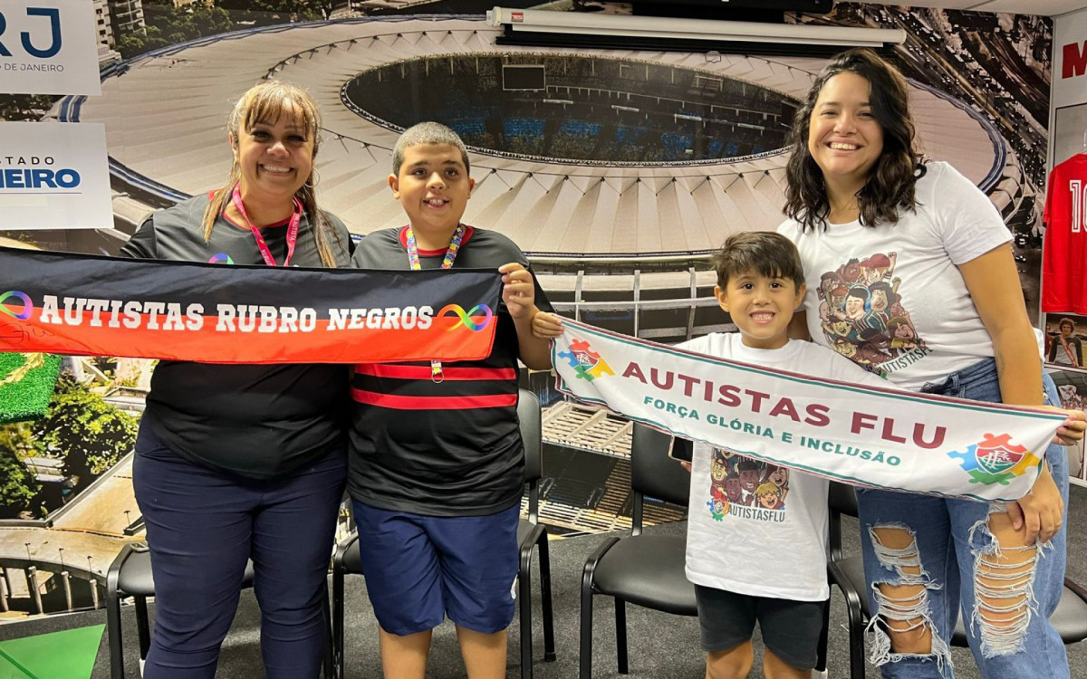 Crian&ccedil;as autistas ir&atilde;o entrar em campo com jogadores de Flamengo e Fluminense