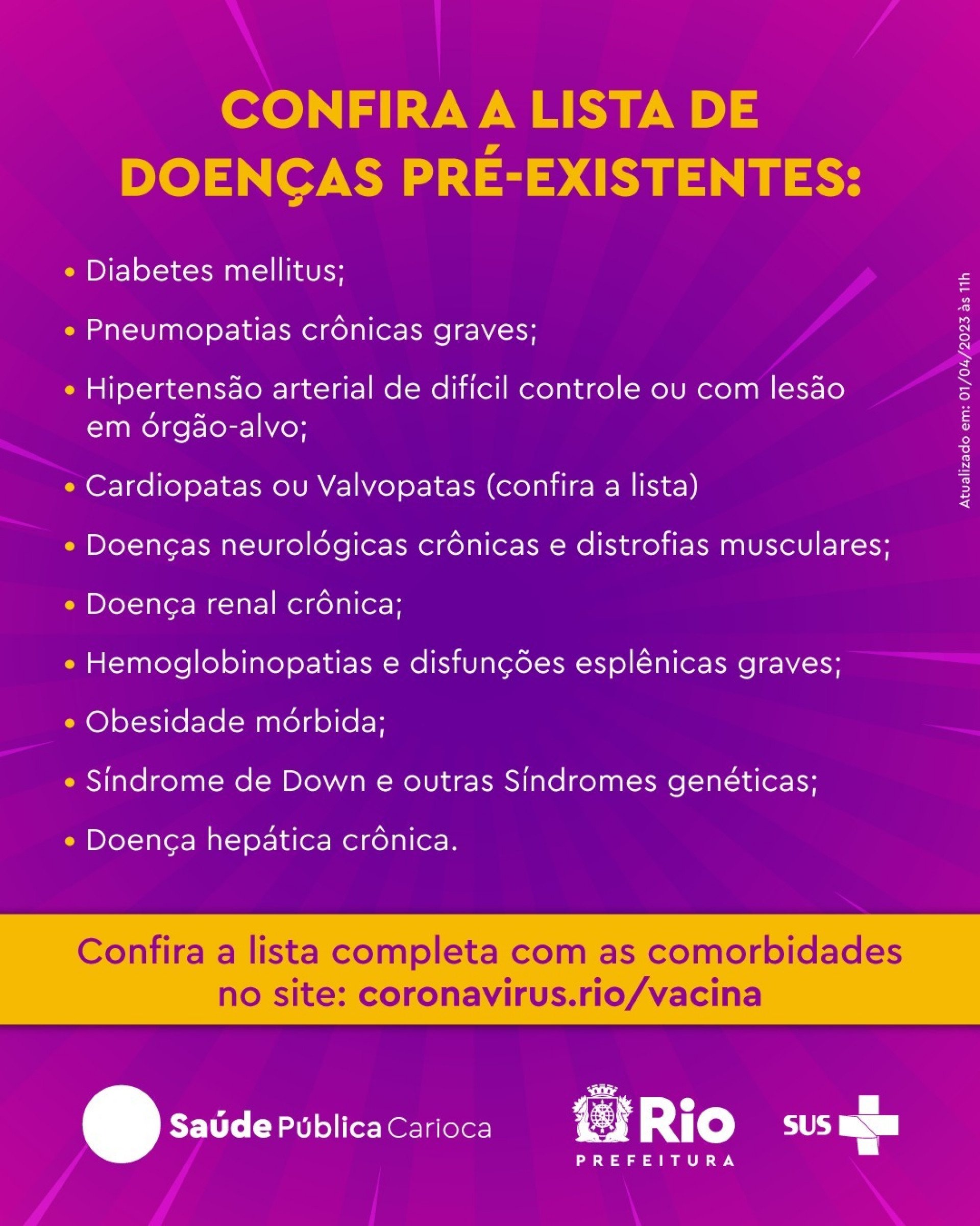 Nova etapa da vacina&ccedil;&atilde;o contempla pessoas com 12 anos ou mais com comorbidades