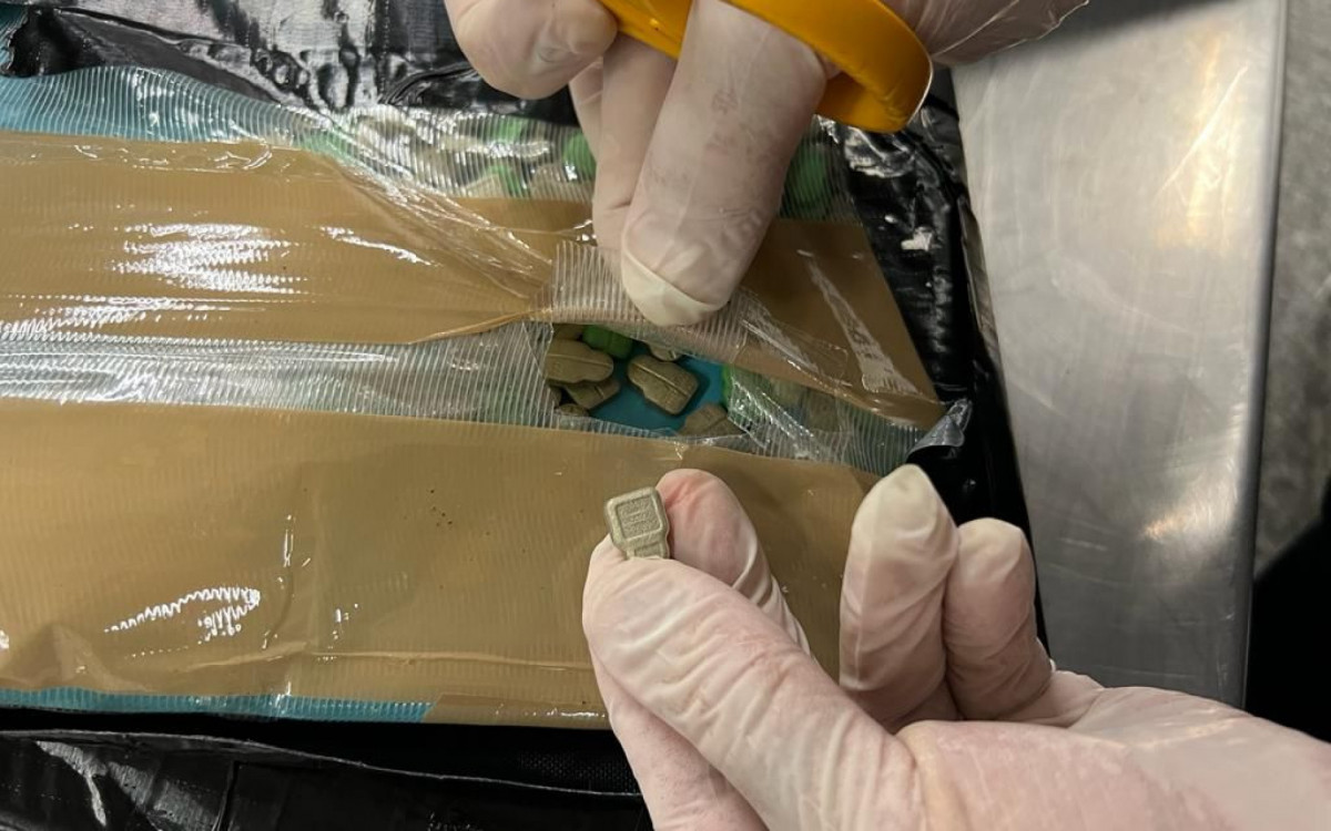 Cerca de 16kg de ecstasy foram encontrados nas malas despachadas