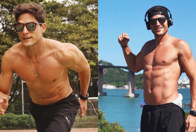 André Martinelli mostra o abdômen sarado no Instagram após perder 5kg: 