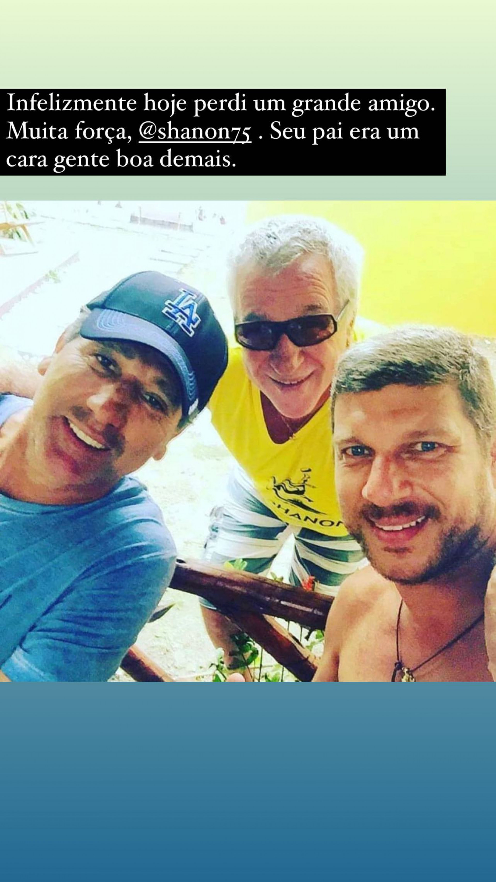 Renato Gaúcho foi um dos famosos a lamentar a morte do empresário Mem de Oliveira - Reprodução/Instagram