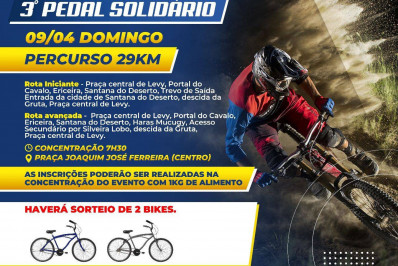 Levy Gasparian recebe evento ciclístico 3° Pedal Solidário