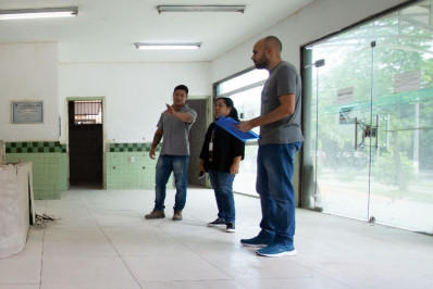 Equipe da secretaria de Saúde acompanha reforma do SPA Conforto