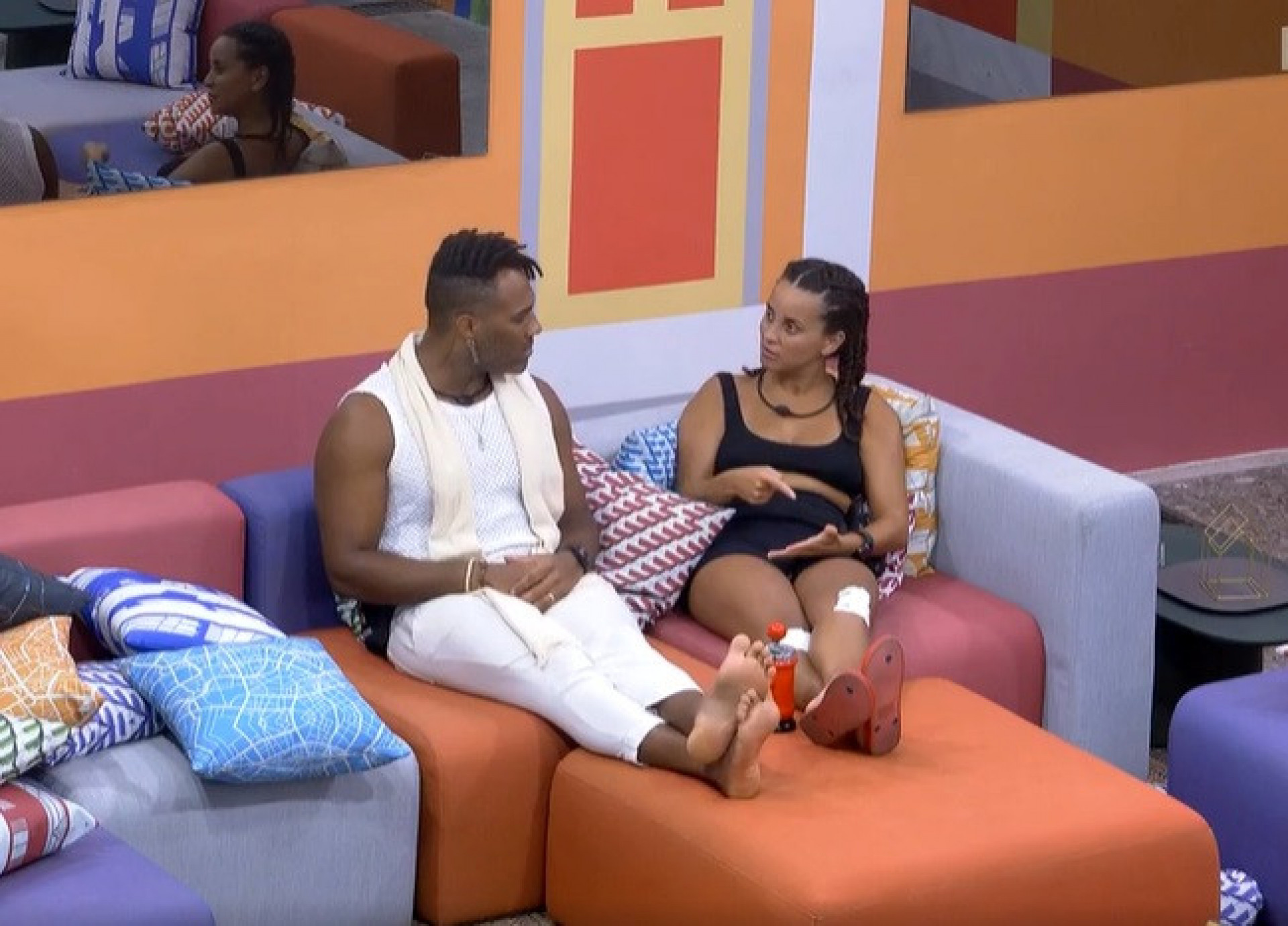 Domitila Barros e Fred Nicácio falam sobre jogo - Reprodução de vídeo / TV Globo