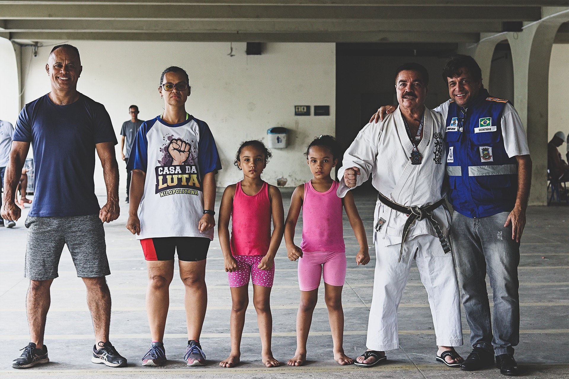 Aconteceram ainda apresentações de Karatê e Taekwondo com professores e quatro estudantes da Casa da Luta NIlopolitana - Divulgação / PMN