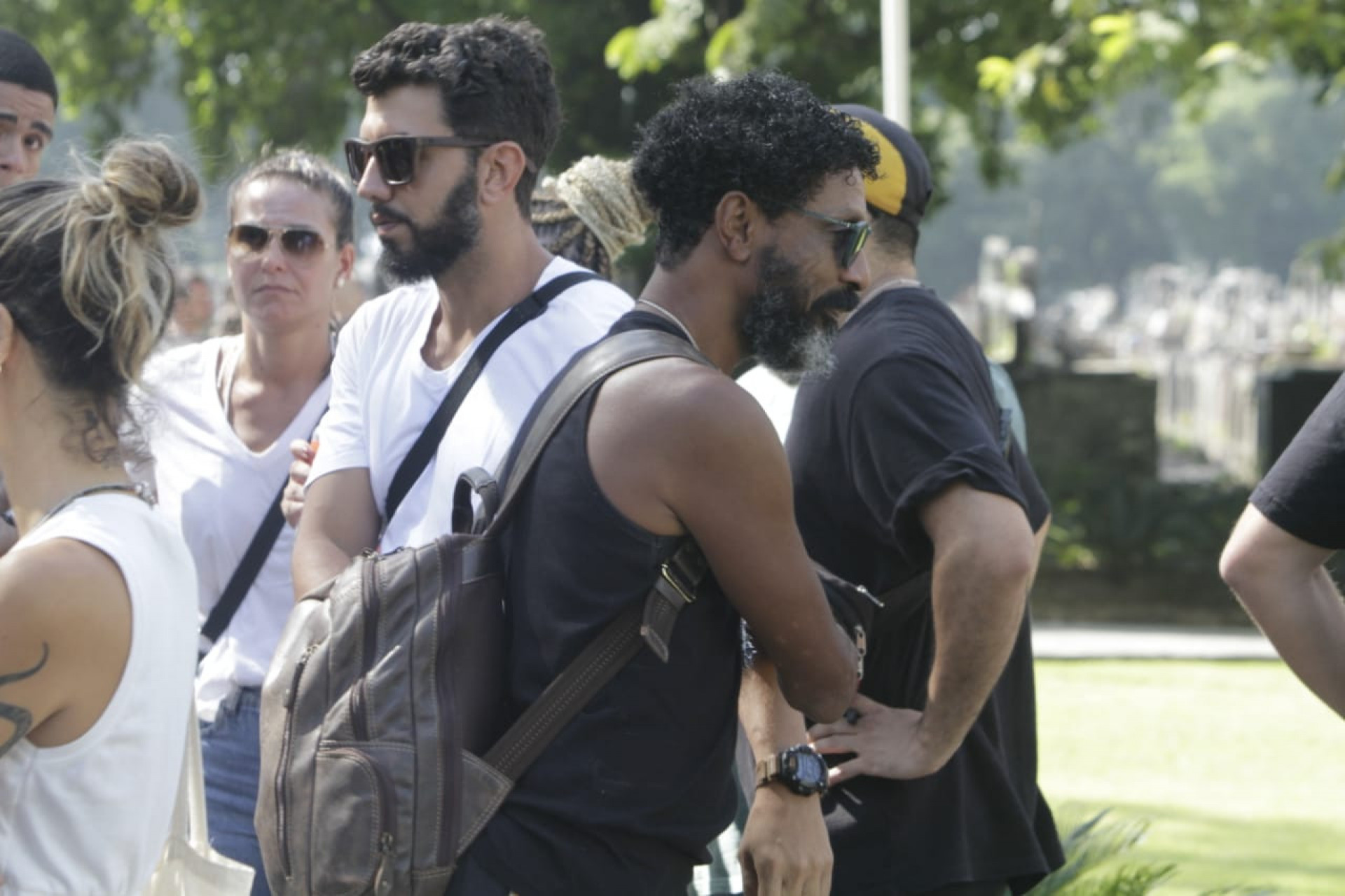 Ator Luís Miranda também esteve no velório do cinegrafista - Marcos Porto / Agência O Dia