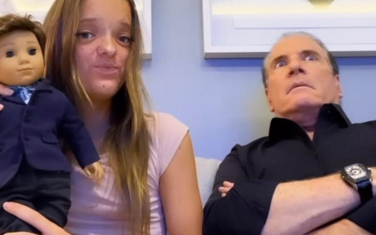 Rafaella e Roberto Justus divertem internautas com v&iacute;deo sobre futuros namorados