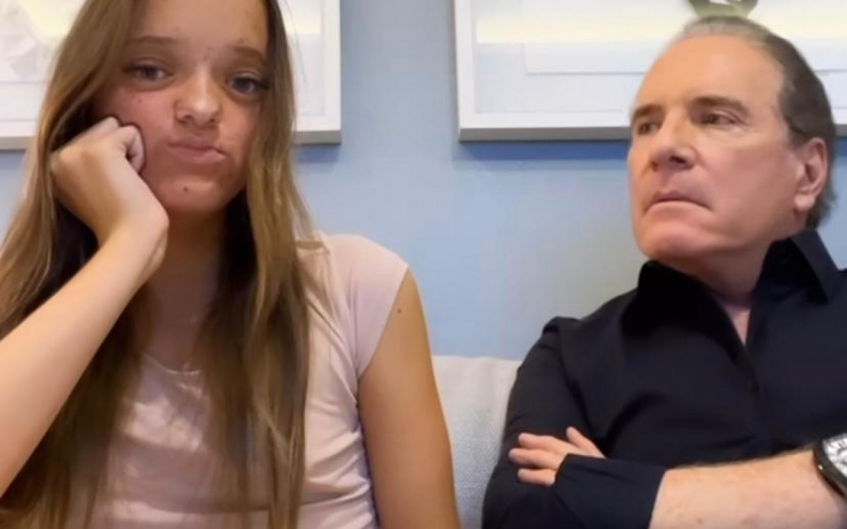 Rafaella e Roberto Justus divertem internautas com v&iacute;deo sobre futuros namorados